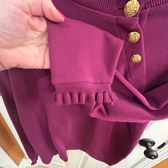 Talbots sweatshirt size XL with Gold Buttons - Picture 4 of 6